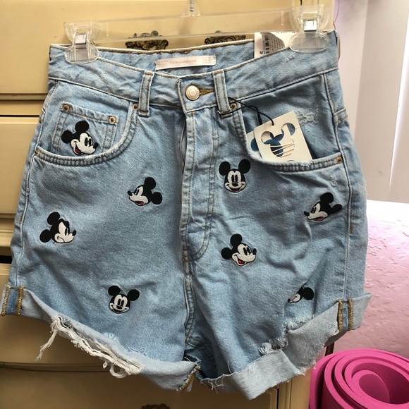 mickey high waisted shorts